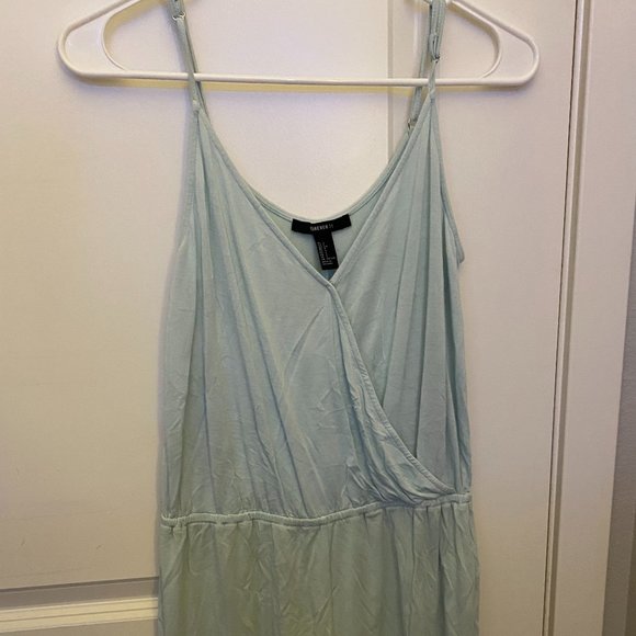 Baby Blue Forever 21 Romper - Picture 1 of 3